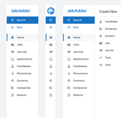 Jobadder Nav Redesign