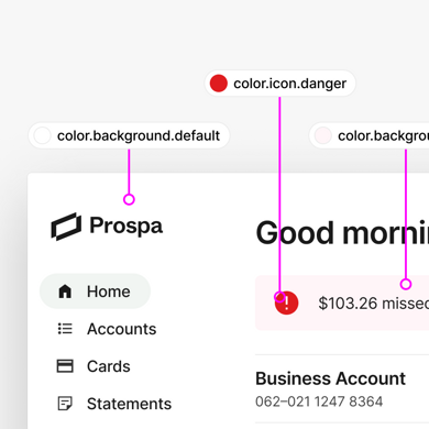 Prospa design tokens