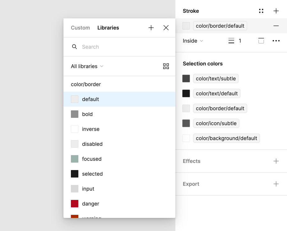 Salt Design System color tokens