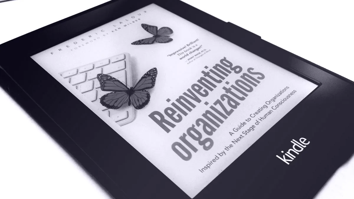 Kindle with Reinventing organizations cover